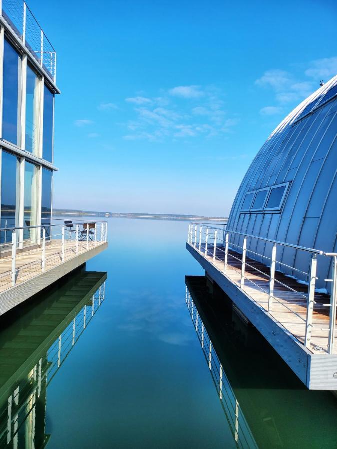 schwimmende Ferienwohnung Sundowner Elsterheide Exterior foto
