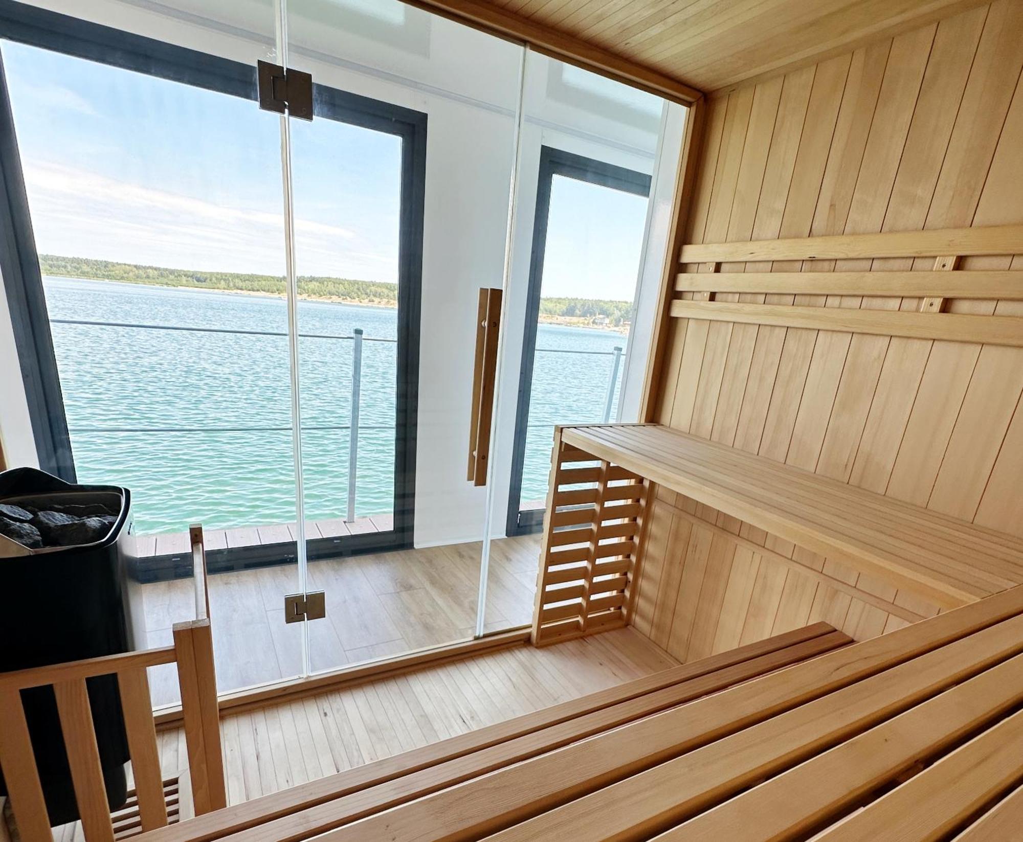 schwimmende Ferienwohnung Sundowner Elsterheide Exterior foto